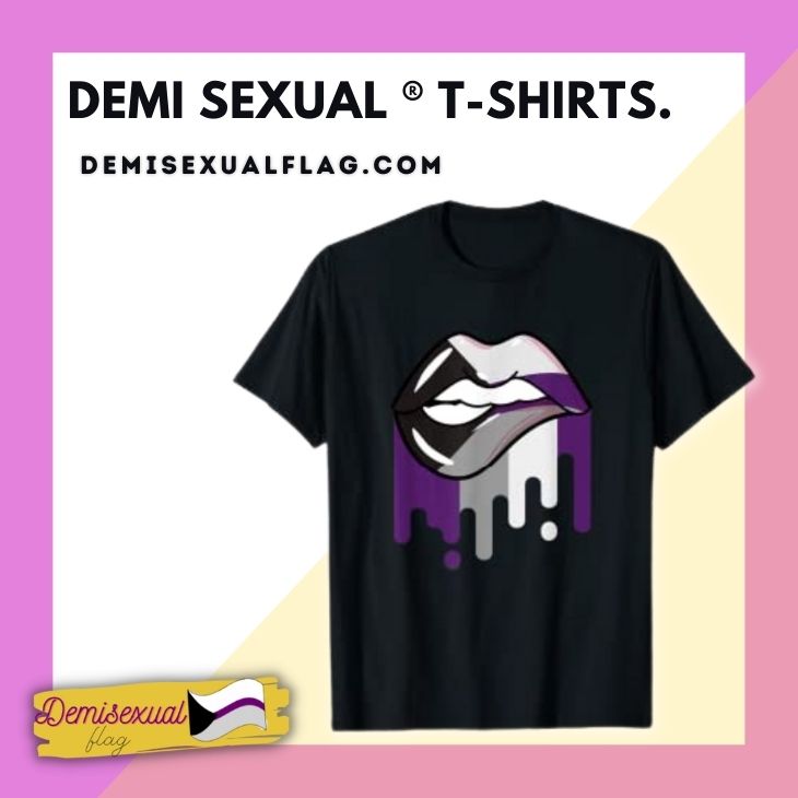 Demi Sexual T Shirts - Demisexual Flag
