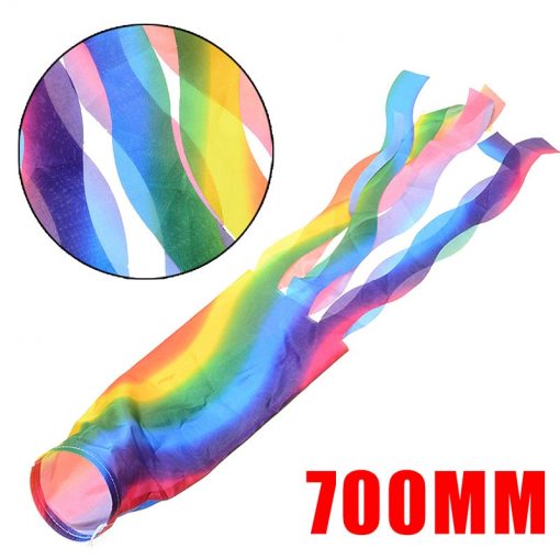 New Outdoor Wind Sock Flags Vivid Colorful Rainbow Wind Sock Sleeve Cone Test 70cm Festivals Caravan cd06906a c945 4a59 a57a 693cfc8a0010 - Demisexual Flag