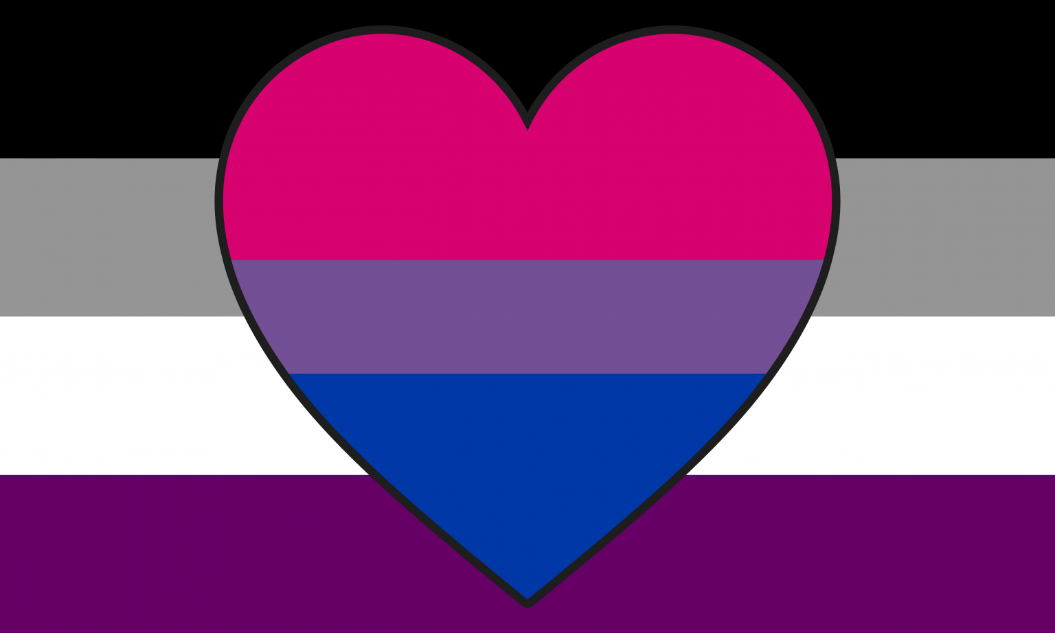 Asexual Biromantic Pride Flag Pn0112 Demisexual Flag