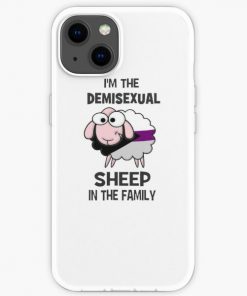 Demisexual Sheep Demisexual Activism Demisexual Flag Demisexual Colors Demisexual Supporter Funny Demisexual Meme Gift Demisexuality Gift LGBT LGBTQ Gay iPhone Soft Case RB0403 product Offical demisexual flag Merch