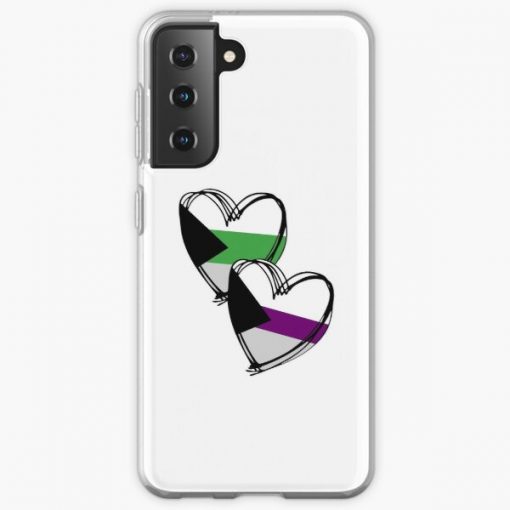 Demisexual and Demiromantic heart Samsung Galaxy Soft Case RB0403 product Offical demisexual flag Merch