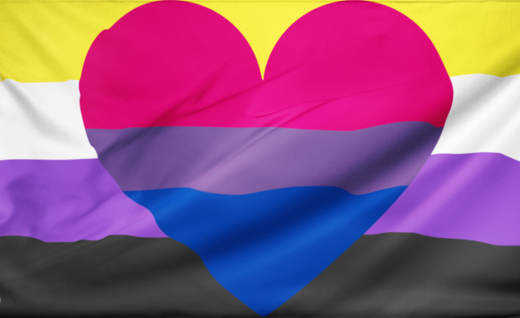 Non Binary Bisexual Pride Flag Pn Demisexual Flag