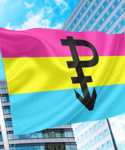Pansexual Pride Flag with P PN0112 2x3 ft (60x90cm) Official PAN FLAG Merch