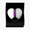 Demisexual Pride Heart Gift, Demisexuality Love, Demisexual Love is Love LGBT+ Poster RB0403 product Offical demisexual flag Merch