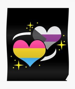 Pan Demisexual Flag Heart Poster RB0403 product Offical demisexual flag Merch
