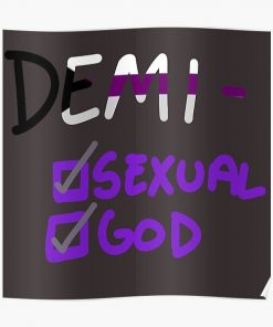 demisexual - demigod Poster RB0403 product Offical demisexual flag Merch