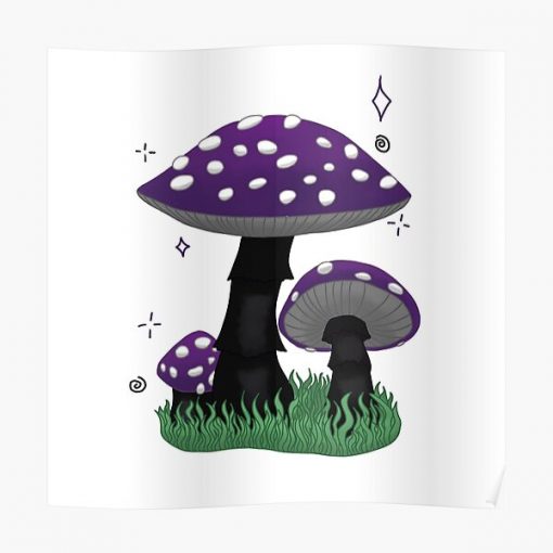 Pride Mushrooms: Demisexual/Asexual Flag Poster RB0403 product Offical demisexual flag Merch
