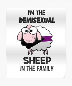 Demisexual Sheep Demisexual Activism Demisexual Flag Demisexual Colors Demisexual Supporter Funny Demisexual Meme Gift Demisexuality Gift LGBT LGBTQ Gay Poster RB0403 product Offical demisexual flag Merch