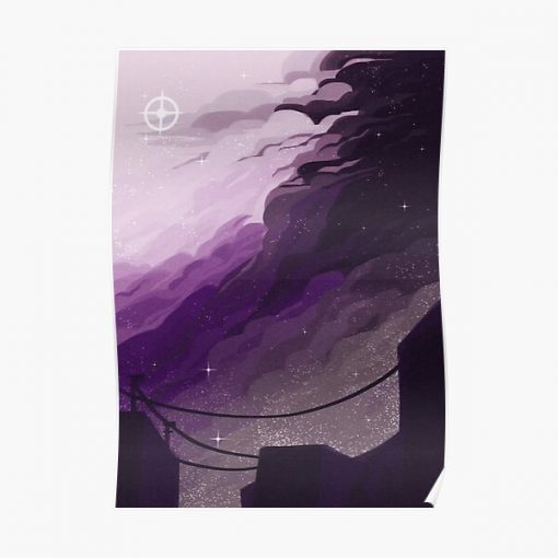 Pride Skies (Demisexual) Poster RB0403 product Offical demisexual flag Merch