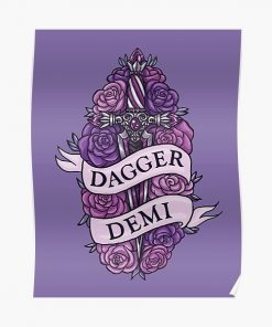 DAGGER DEMI Poster RB0403 product Offical demisexual flag Merch
