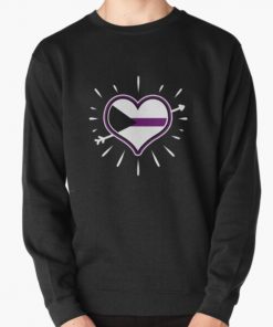 Demisexual Heart For Demisexual Pride Day Pullover Sweatshirt RB0403 product Offical demisexual flag Merch
