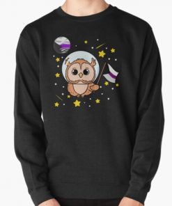 Owl In Space Demisexual Pride Pullover Sweatshirt RB0403 product Offical demisexual flag Merch