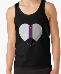 Demisexual Pride Heart Gift, Demisexuality Love, Demisexual Love is Love LGBT+ Tank Top RB0403 product Offical demisexual flag Merch