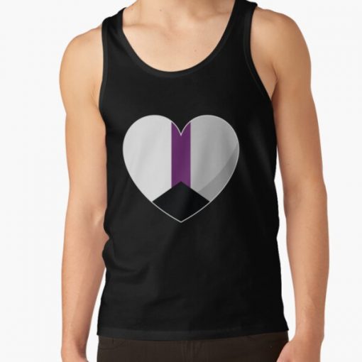 Demisexual Pride Heart Gift, Demisexuality Love, Demisexual Love is Love LGBT+ Tank Top RB0403 product Offical demisexual flag Merch