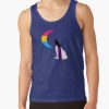 Panromantic Demisexual Wolf & Moon Tank Top RB0403 product Offical demisexual flag Merch