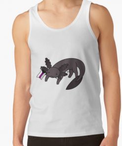 Melanistic Pride Axolotl- Demisexual/Demi Tank Top RB0403 product Offical demisexual flag Merch