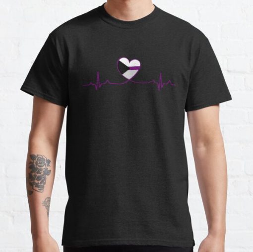 Demisexual Heartbeat Classic T-Shirt RB0403 product Offical demisexual flag Merch