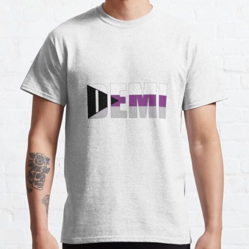 Demisexual DEMI Demisexual Activism Demisexual Flag Demisexual Colors Demisexual Supporter Funny Demisexual Meme Gift Demisexuality Gift LGBT LGBTQ Gay Classic T-Shirt RB0403 product Offical demisexual flag Merch
