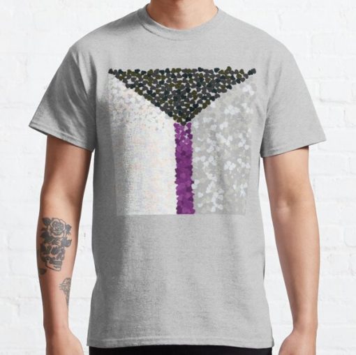 Demisexual Pride Flag- Falling Hearts Classic T-Shirt RB0403 product Offical demisexual flag Merch