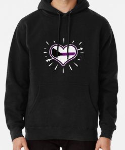 Demisexual Heart For Demisexual Pride Day Pullover Hoodie RB0403 product Offical demisexual flag Merch