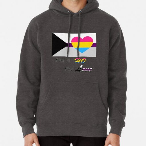 I'm A Ho For Love Panromantic Demisexual Joke Slogan Shirt Pullover Hoodie RB0403 product Offical demisexual flag Merch