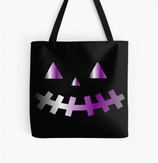 demisexual halloween face All Over Print Tote Bag RB0403 product Offical demisexual flag Merch