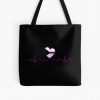 Demisexual Heartbeat All Over Print Tote Bag RB0403 product Offical demisexual flag Merch