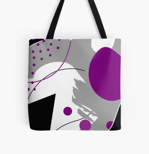 DemiSexual Flag Colors Abstract Pride Art All Over Print Tote Bag RB0403 product Offical demisexual flag Merch
