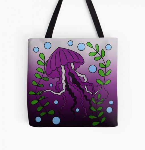 Inconspicuous Demisexual Jellyfish All Over Print Tote Bag RB0403 product Offical demisexual flag Merch