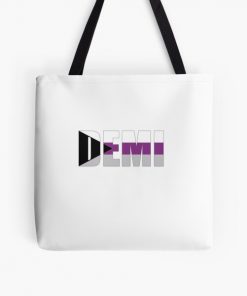 Demisexual DEMI Demisexual Activism Demisexual Flag Demisexual Colors Demisexual Supporter Funny Demisexual Meme Gift Demisexuality Gift LGBT LGBTQ Gay All Over Print Tote Bag RB0403 product Offical demisexual flag Merch