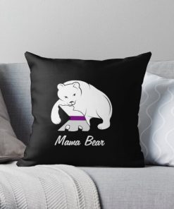Demisexual Mama Bear Demisexuality Bear Throw Pillow RB0403 product Offical demisexual flag Merch