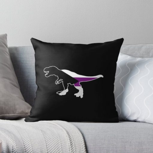 Demisexual Dinosaur Demisexuality Dino Throw Pillow RB0403 product Offical demisexual flag Merch