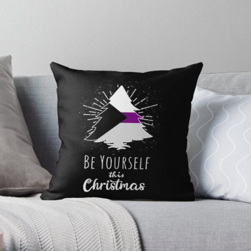 Demisexual Christmas Demisexuality Be Yourself Throw Pillow RB0403 product Offical demisexual flag Merch