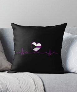 Demisexual Heartbeat Throw Pillow RB0403 product Offical demisexual flag Merch