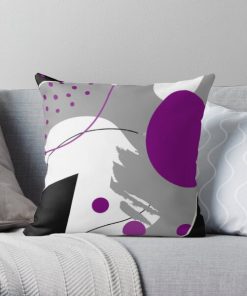 DemiSexual Flag Colors Abstract Pride Art Throw Pillow RB0403 product Offical demisexual flag Merch