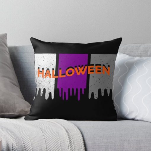demisexual halloween Throw Pillow RB0403 product Offical demisexual flag Merch