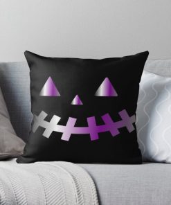 demisexual halloween face Throw Pillow RB0403 product Offical demisexual flag Merch