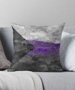 Demisexual Paint Splatter Flag Throw Pillow RB0403 product Offical demisexual flag Merch