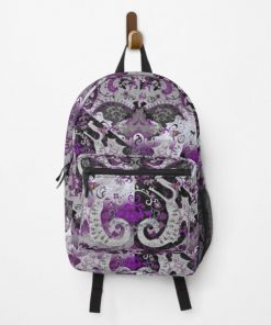 Demisexual Dragon Damask -- Demisexual Pride Flag Colors Backpack RB0403 product Offical demisexual flag Merch