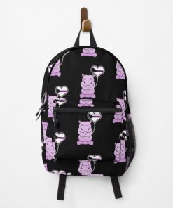 Hippo Heart Balloon Demisexual Pride Backpack RB0403 product Offical demisexual flag Merch