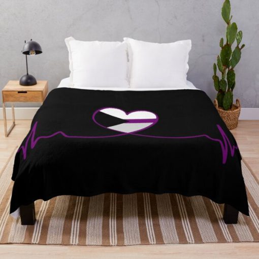 Demisexual Heartbeat Throw Blanket RB0403 product Offical demisexual flag Merch