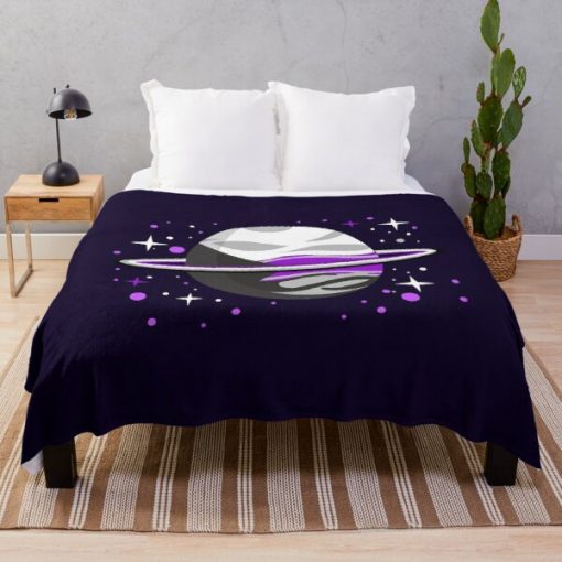 Demisexual Outer Space Planet Demisexual Pride Throw Blanket RB0403 product Offical demisexual flag Merch