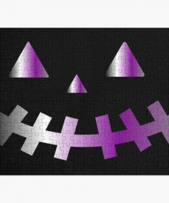 demisexual halloween face Jigsaw Puzzle RB0403 product Offical demisexual flag Merch