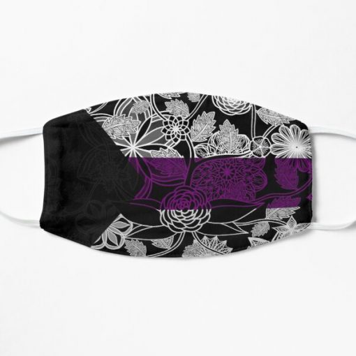 Flight Over Flowers of Fantasy - Demisexual Pride Flag Flat Mask RB0403 product Offical demisexual flag Merch