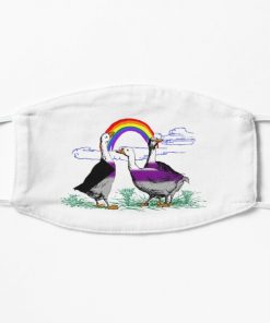 Demisexual Pride Geese Flat Mask RB0403 product Offical demisexual flag Merch