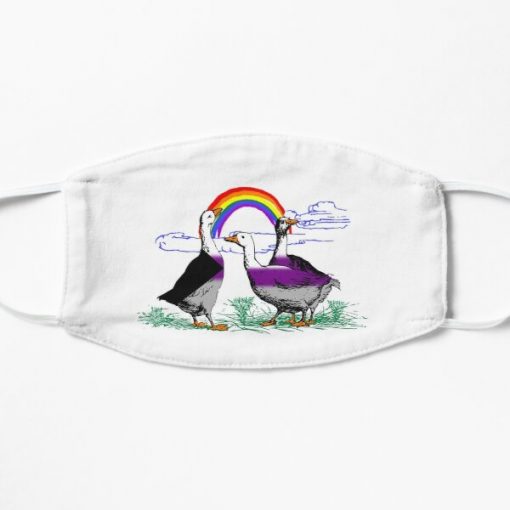 Demisexual Pride Geese Flat Mask RB0403 product Offical demisexual flag Merch