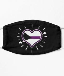 Demisexual Heart For Demisexual Pride Day Flat Mask RB0403 product Offical demisexual flag Merch
