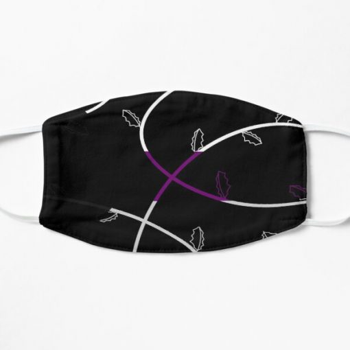 Jagged Leaves, Demisexual Pride Flag Flat Mask RB0403 product Offical demisexual flag Merch