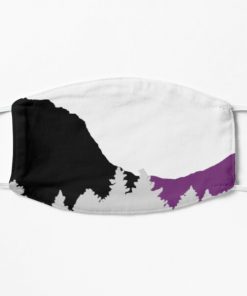 Mountain themed demisexual pride flag Flat Mask RB0403 product Offical demisexual flag Merch