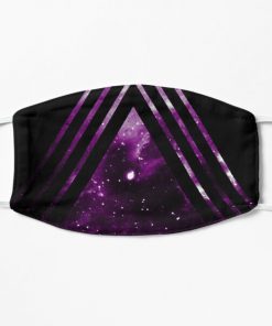 Demisexual Pride Layered Galaxy Triangles Flat Mask RB0403 product Offical demisexual flag Merch